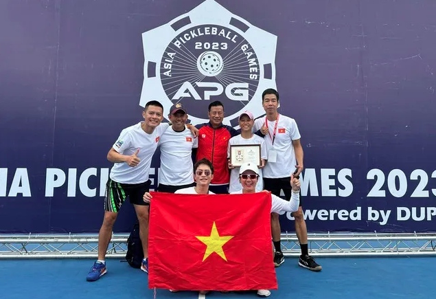 Vietnam wins two silver medals at Asia Pickleball Games 2023